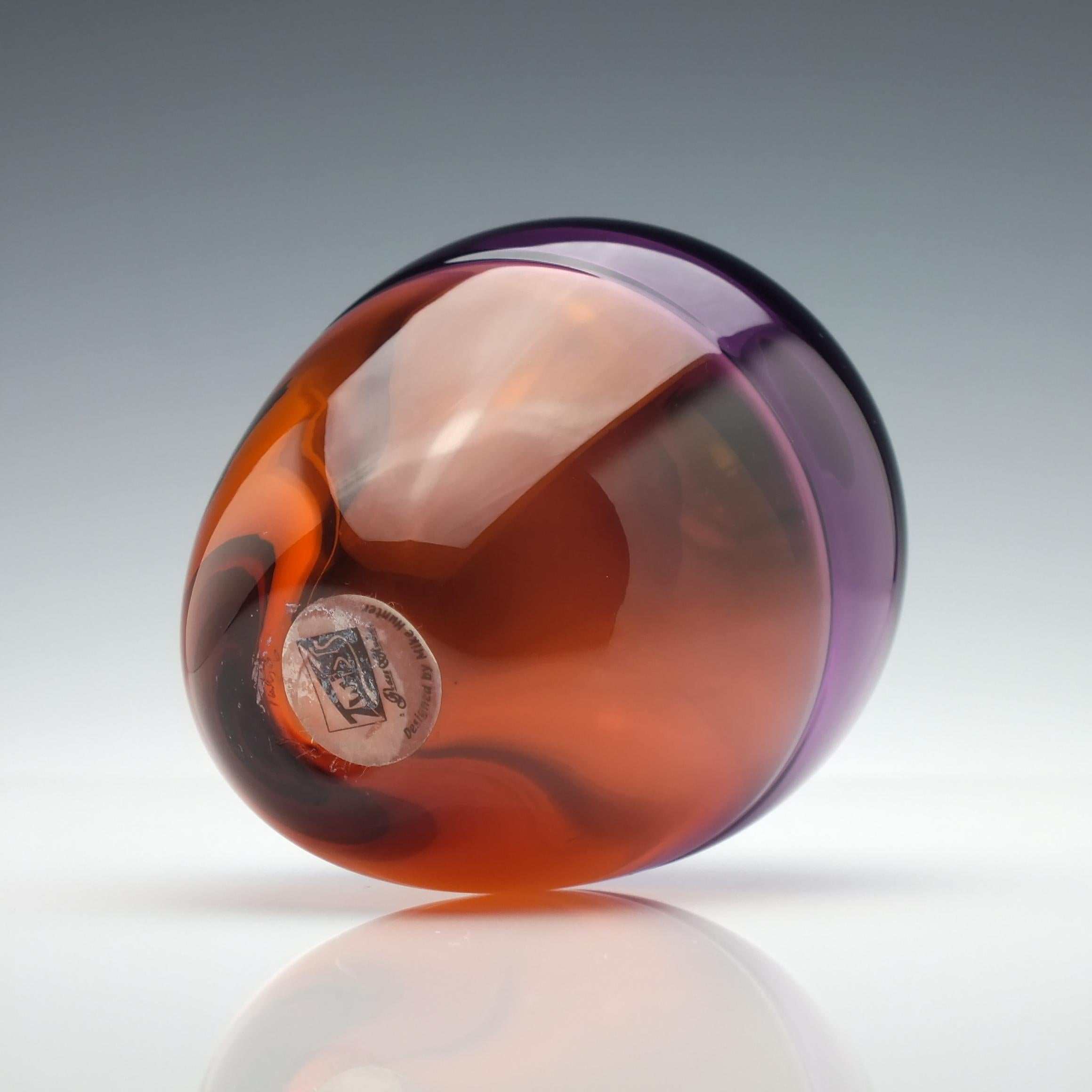 Hand-Crafted Mike Hunter Incalmo Heart Perfume Bottle