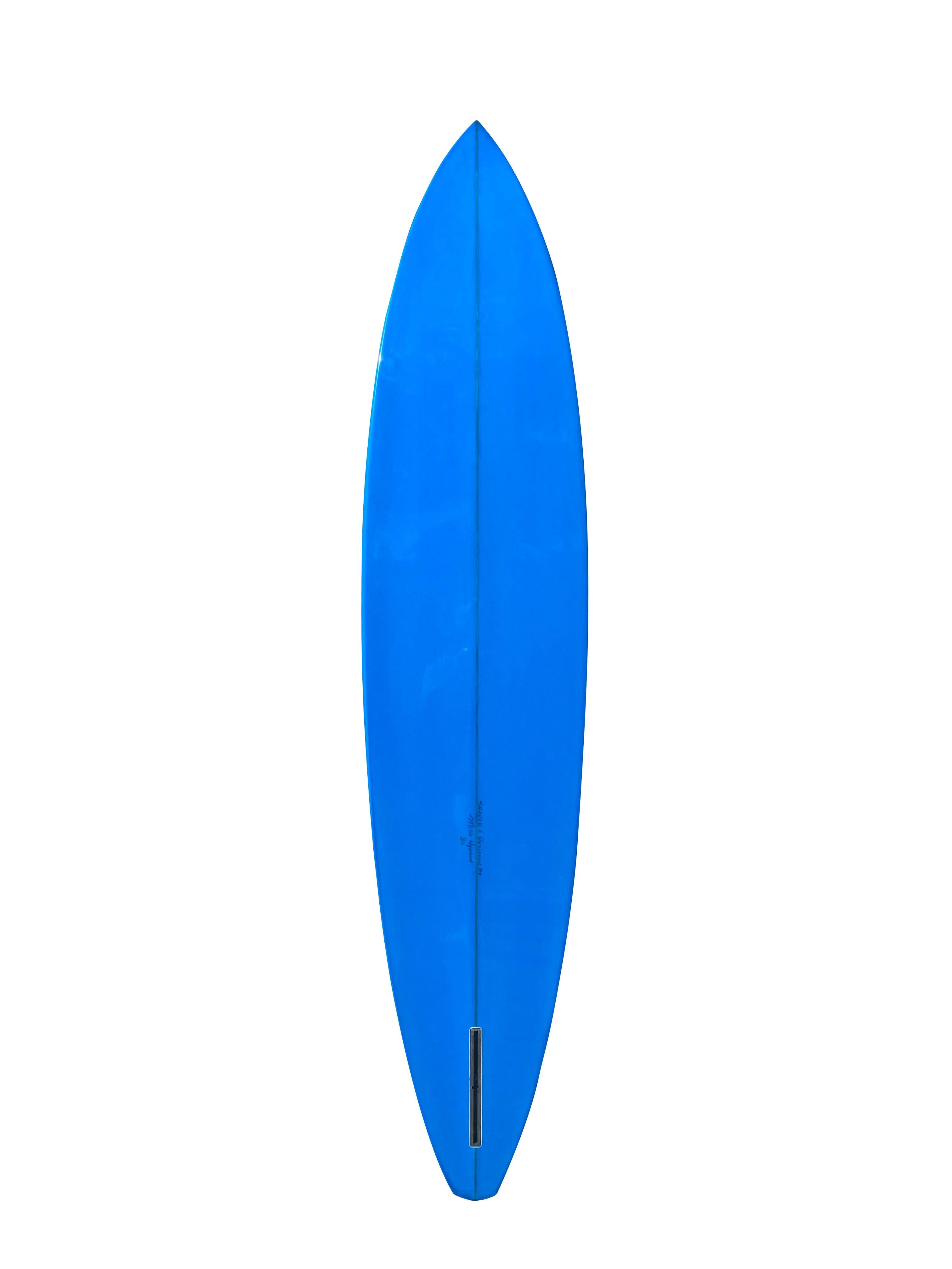 Mike Hynson Petacalco Gun Special Edition surfboard #4/6. An excellent example of Hynson’s revolutionary late 1960s design which was changed everything in the longboard to shortboard transition era of surfing history. Gerry Lopez once remarked,