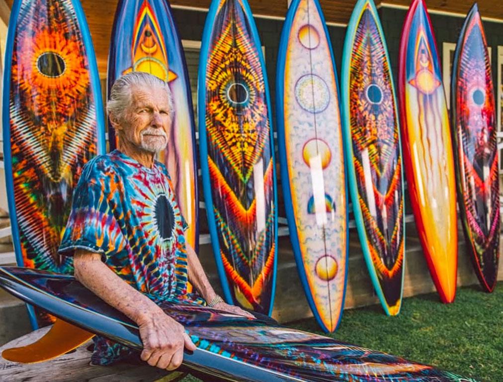 Fiberglass Mike Hynson Special Edition Petacalco Gun Big Wave Surfboard #4/6 For Sale