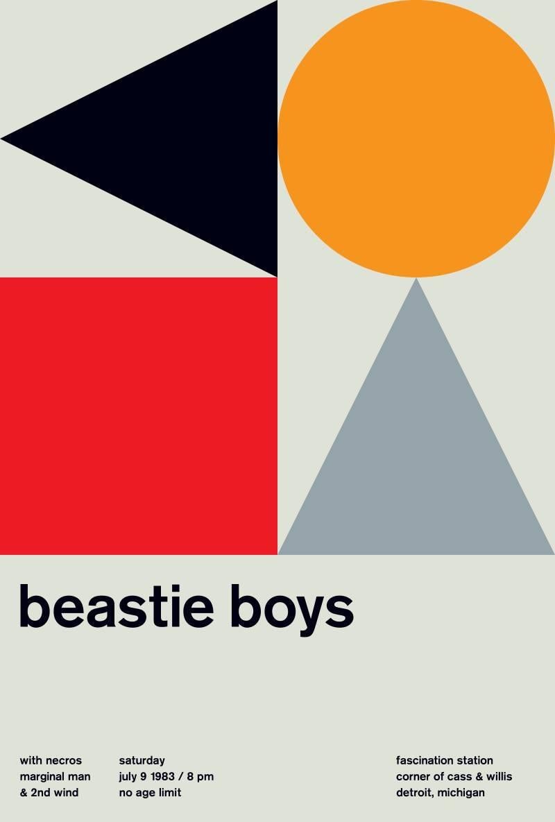 Mike Joyce Abstract Print - BEASTIE BOYS, Limited Edition Design Print