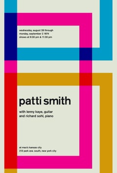Patti Smith, Limited Edition Graphic Design Print, Patti Smith Max’s Kansas City