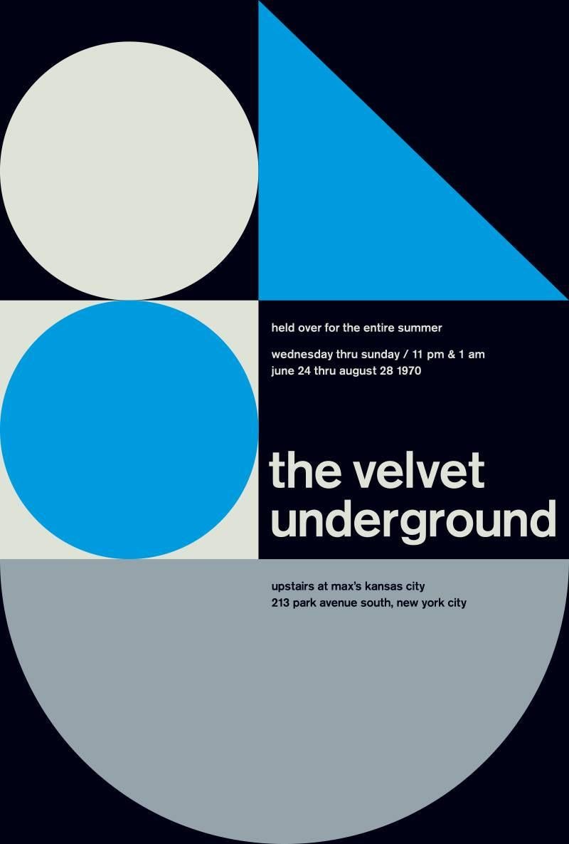 The Velvet Underground, limited edition graphic design print - Art by Mike Joyce