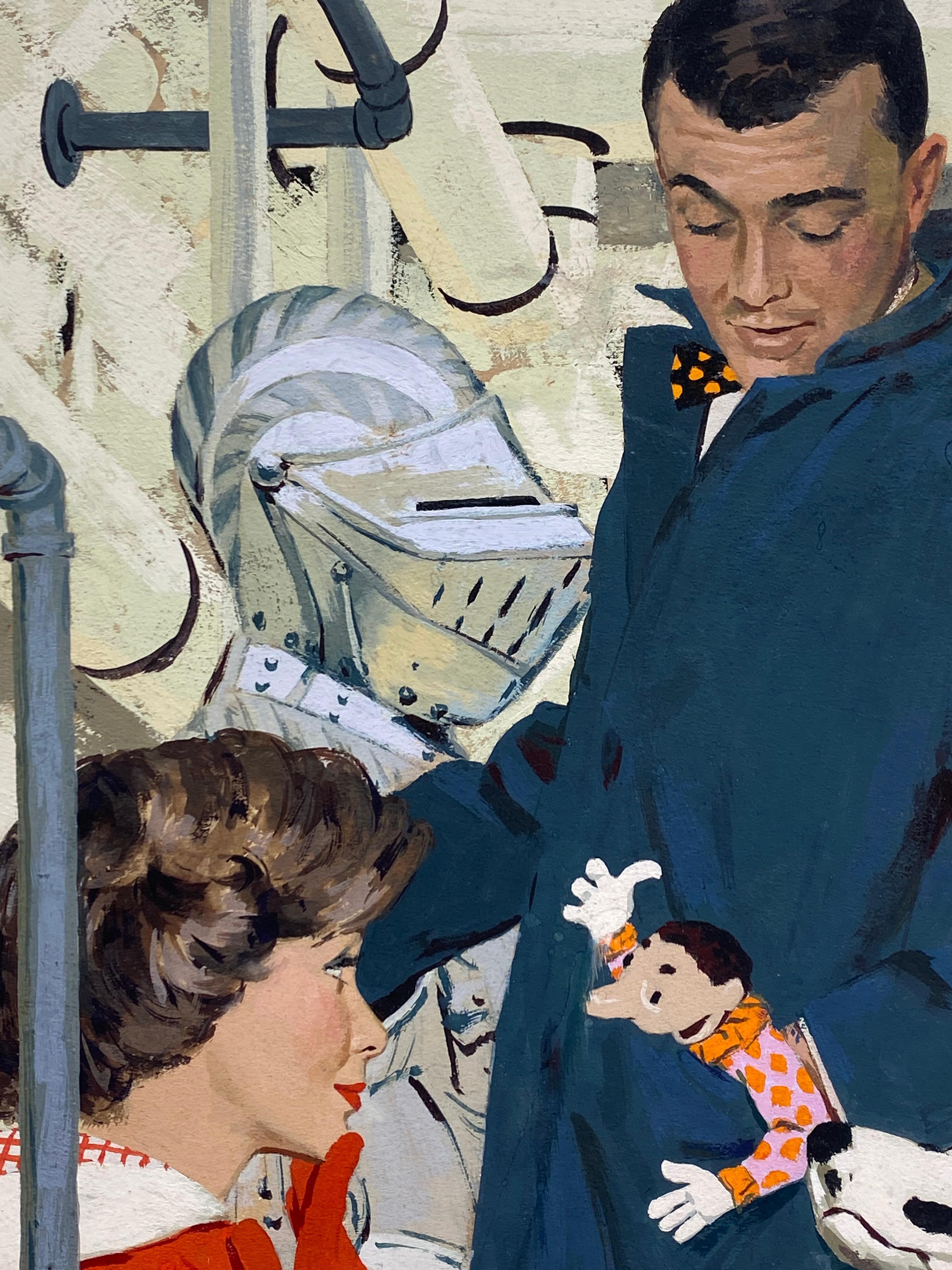 Mike Ludlow Original-Illustration für Saturday Evening Post Murder Mystery im Angebot 4