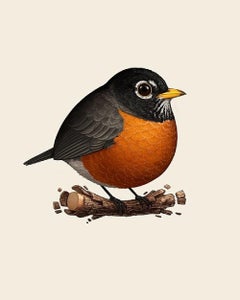 Mike Mitchell - American Robin - Zeitgenössischer Künstler