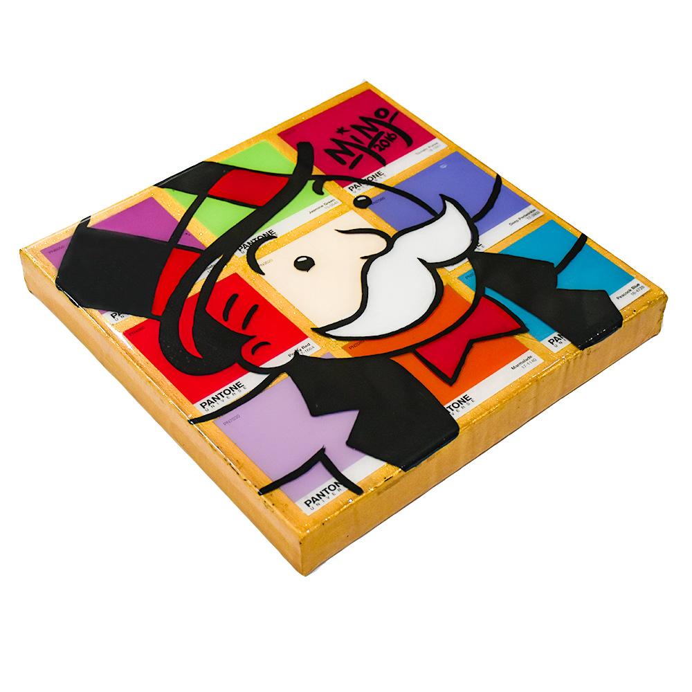 Monopoly Pantone (original) - Contemporain Painting par Mike Mozart (MiMo)