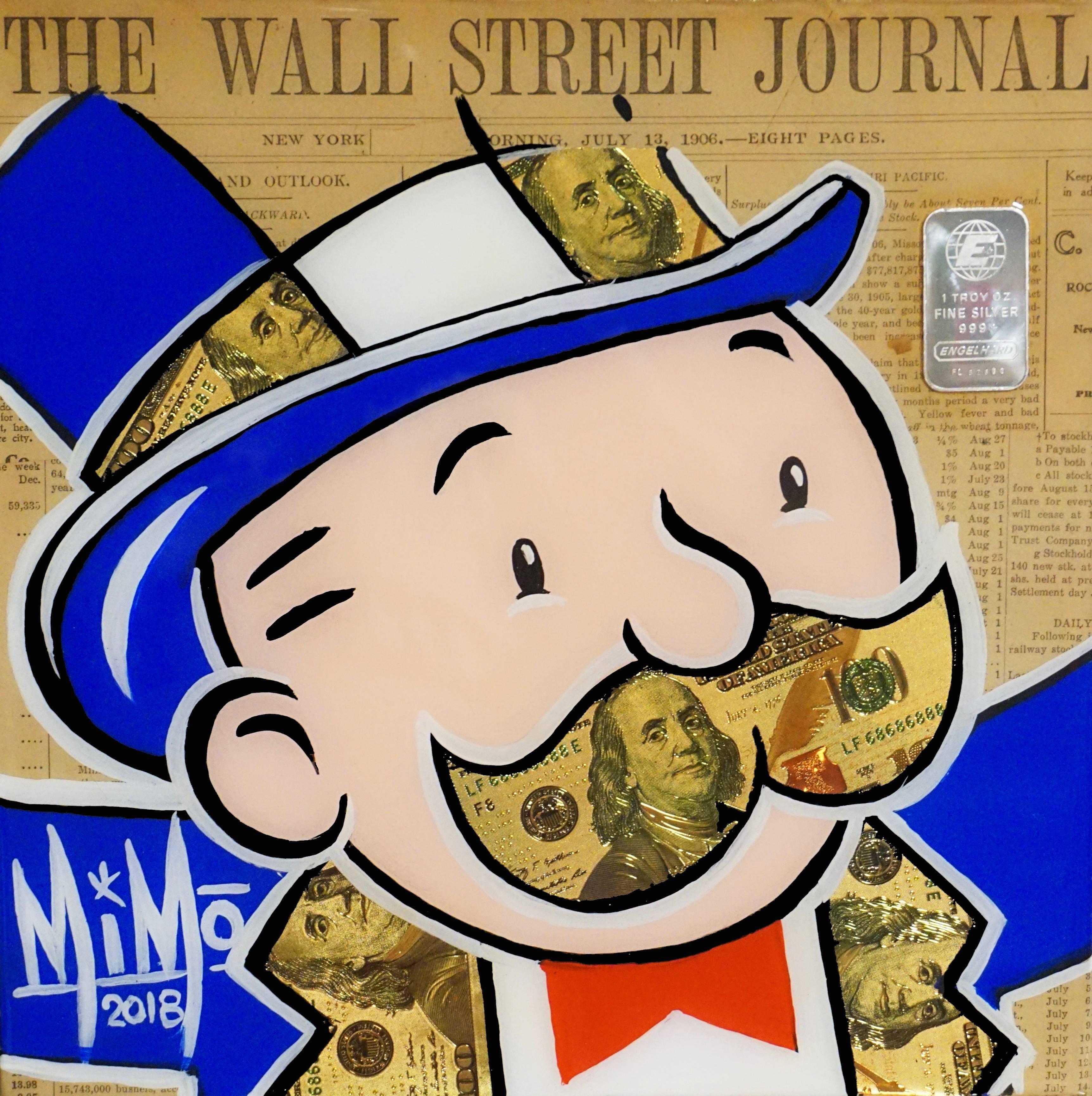 Wall Street Journal Monopoly - Painting by Mike Mozart (MiMo)