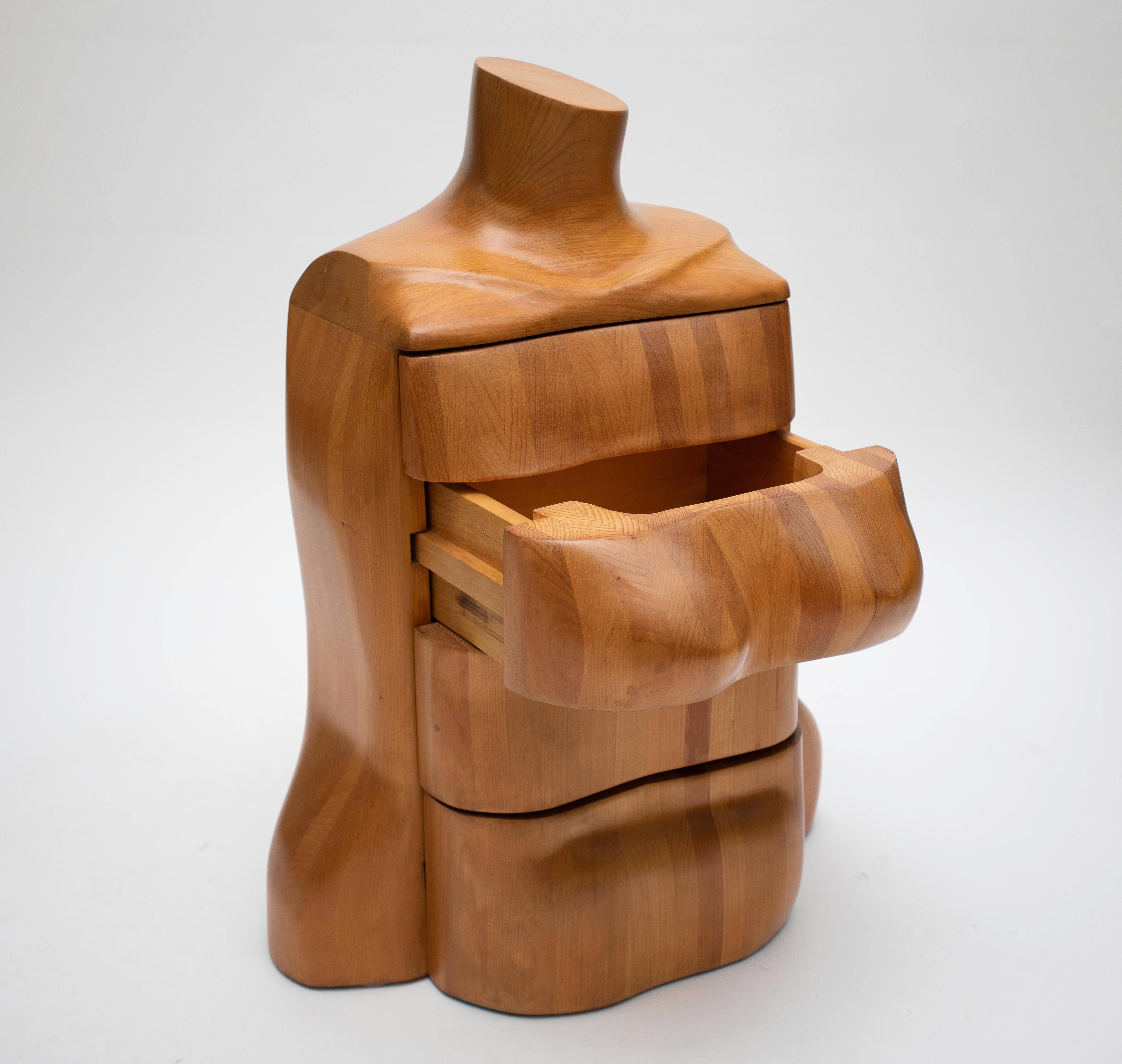 American Mike Nevelson Sculptural Chest For Sale