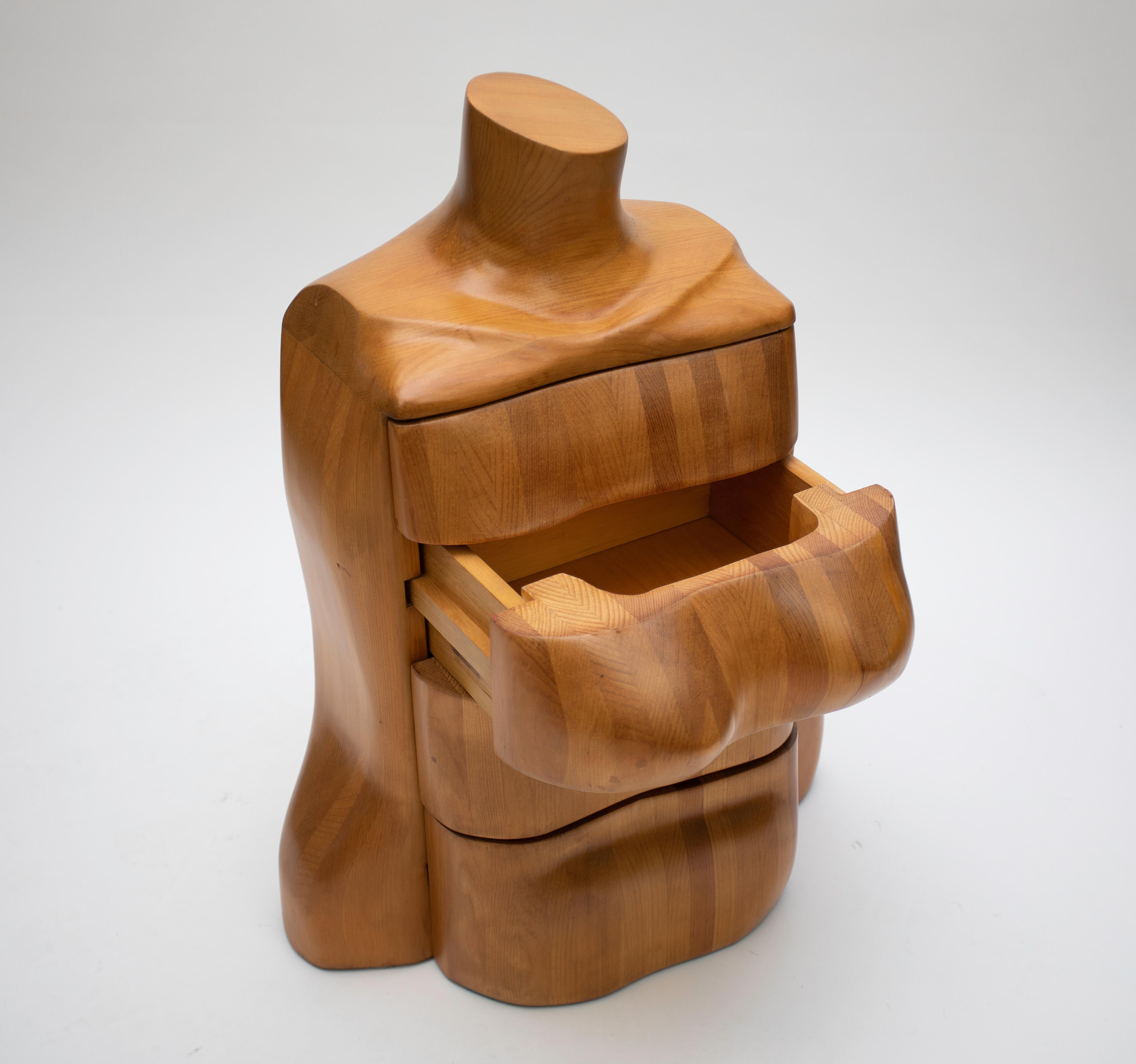 Late 20th Century Mike Nevelson Sculptural Chest For Sale
