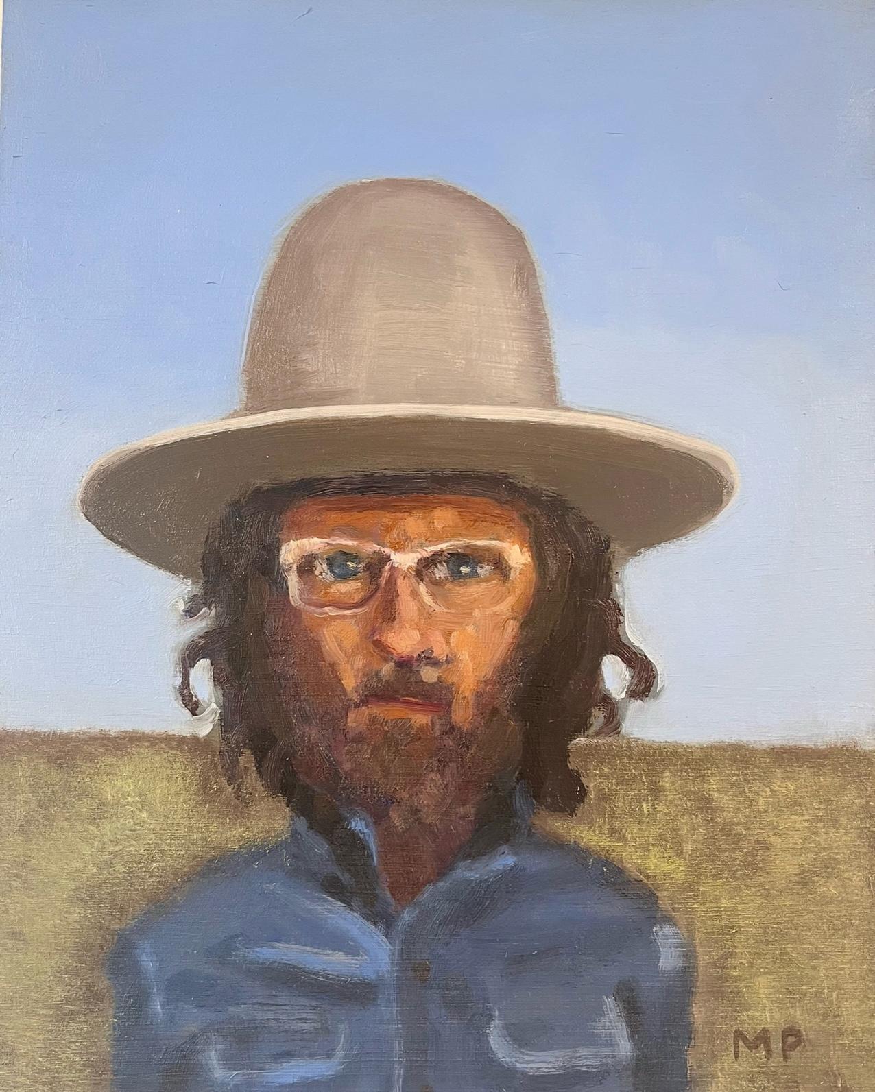 Mike Piggott Portrait Painting - Marfa Cowboy
