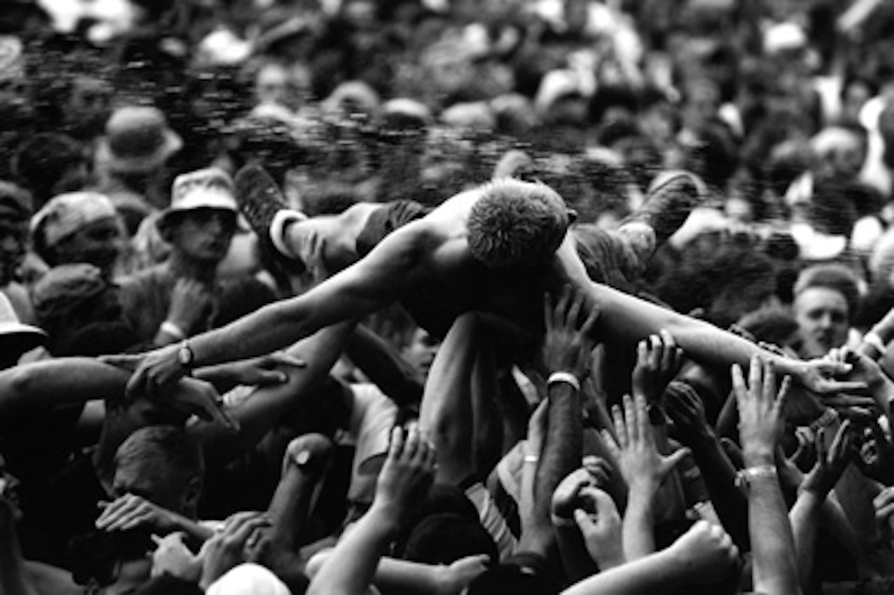 Mike Schreiber Black and White Photograph – Woodstock 99