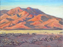 Desert Foothills Landscape Painting, Oil on Canvas, Signed, 18x24