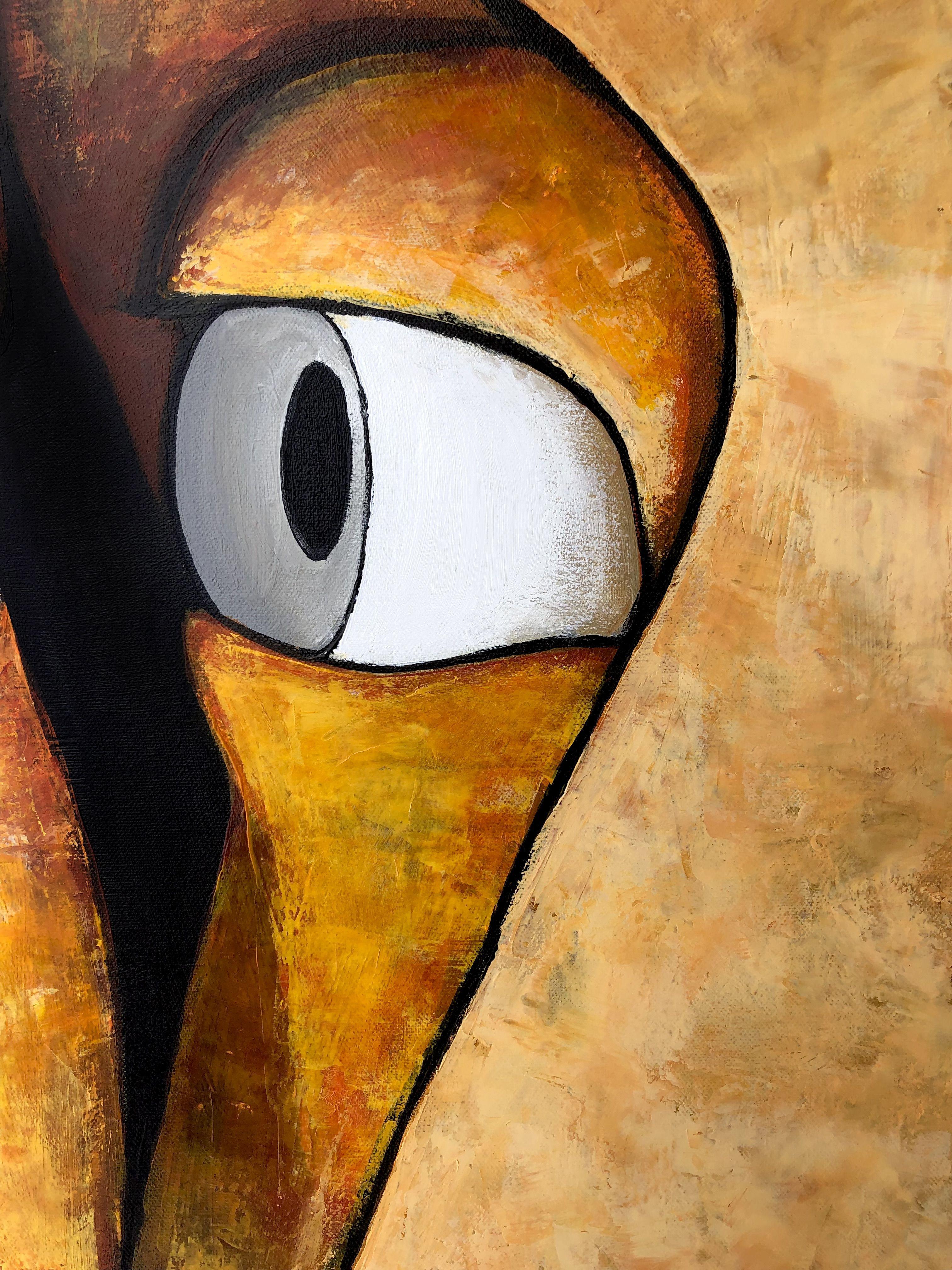 Nähe, Malerei, Acryl auf Leinwand im Angebot 2