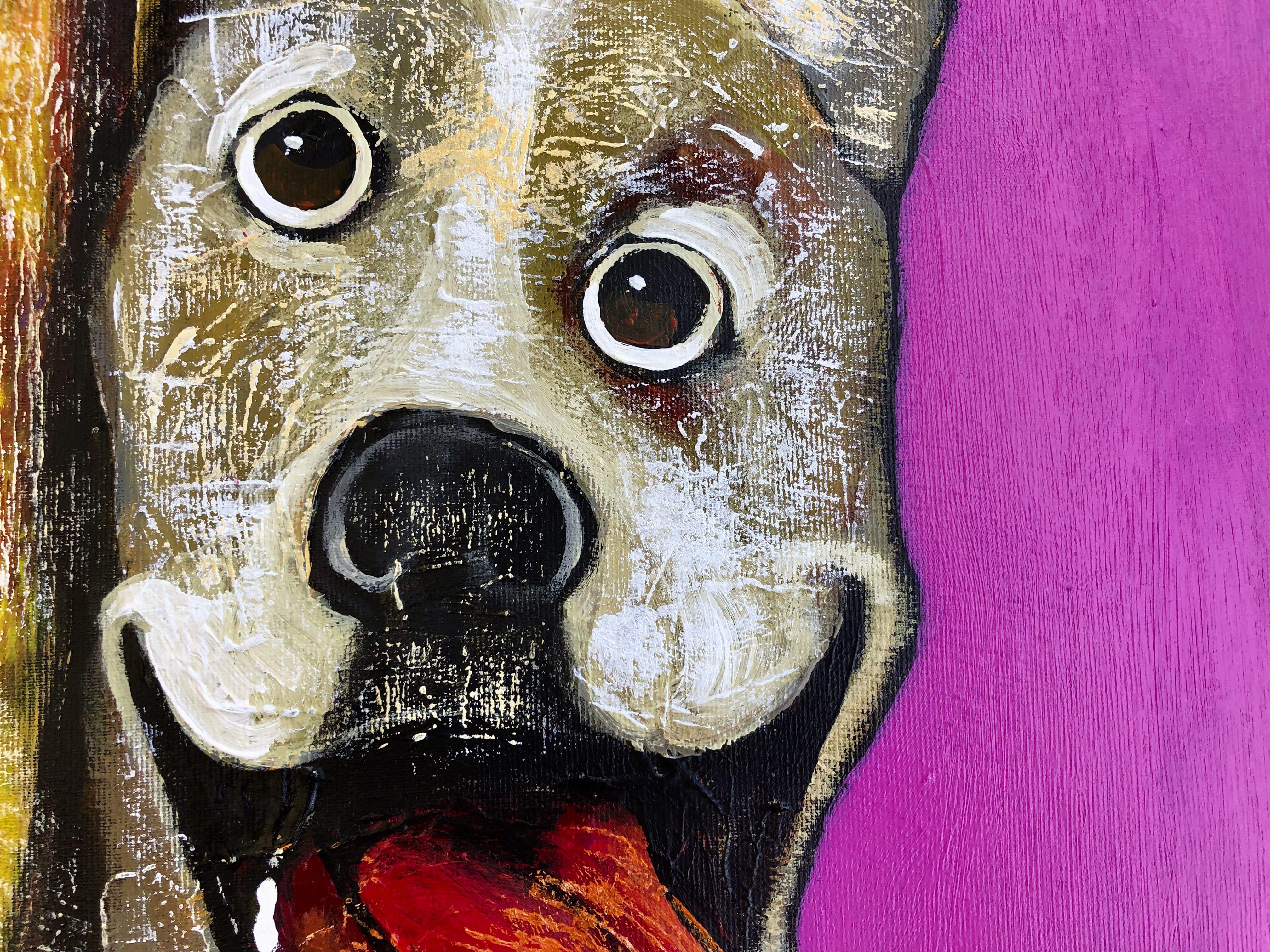 Tell me who your friends are..., Gemälde, Acryl auf Leinwand im Angebot 1