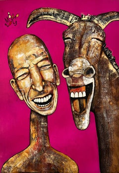 Qué mundo tan maravilloso, Pintura, Acrílico sobre lienzo