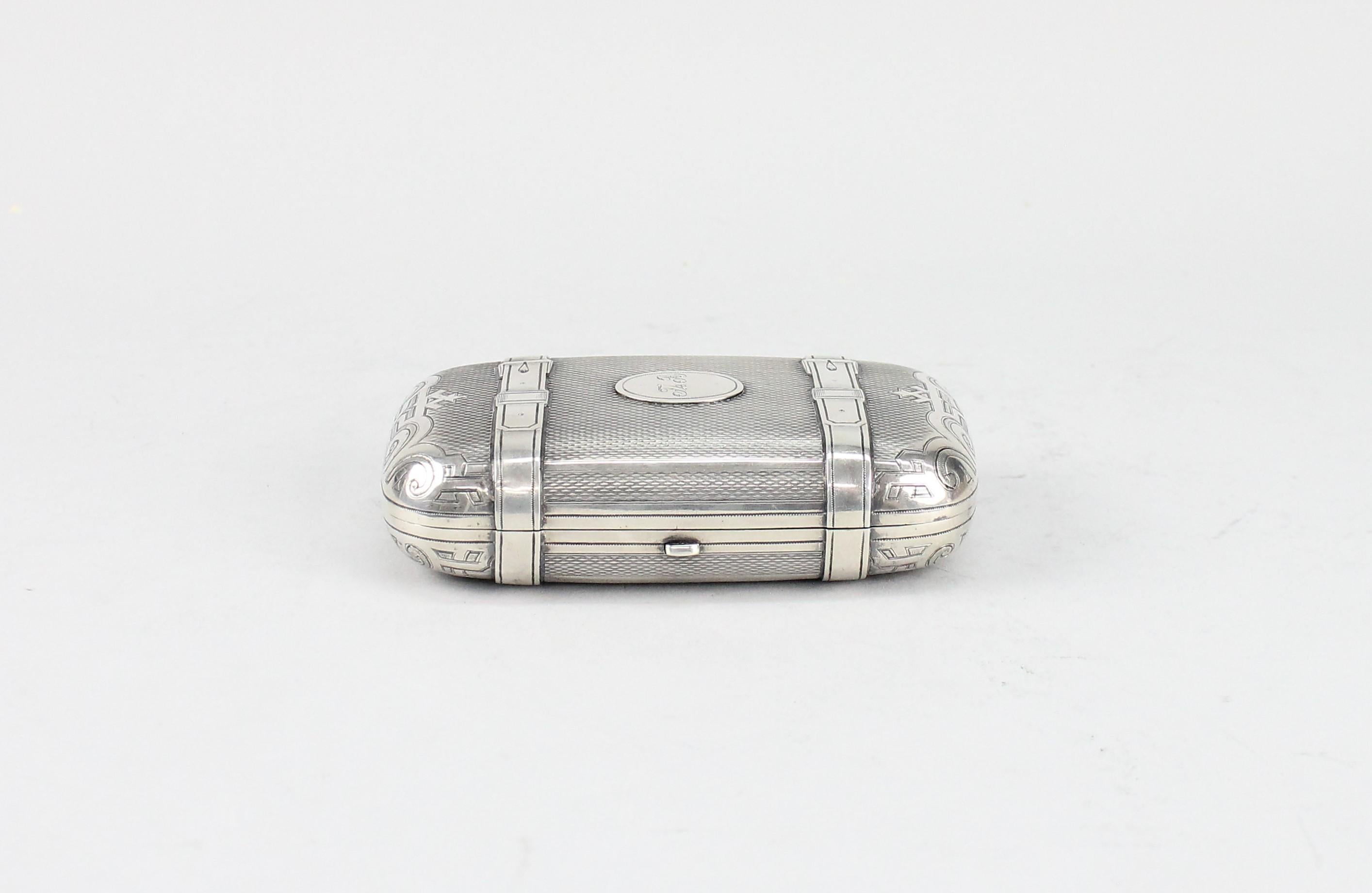 Mikhail Yakovlevich Isakov St Petersburg Russia Trompe-L’oeil Silver Cigar Case 6