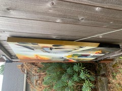 Paseo otoñal, Pintura al óleo