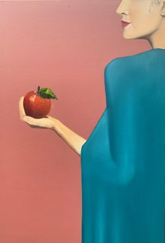 The Gift of the Apple, Oil Painting