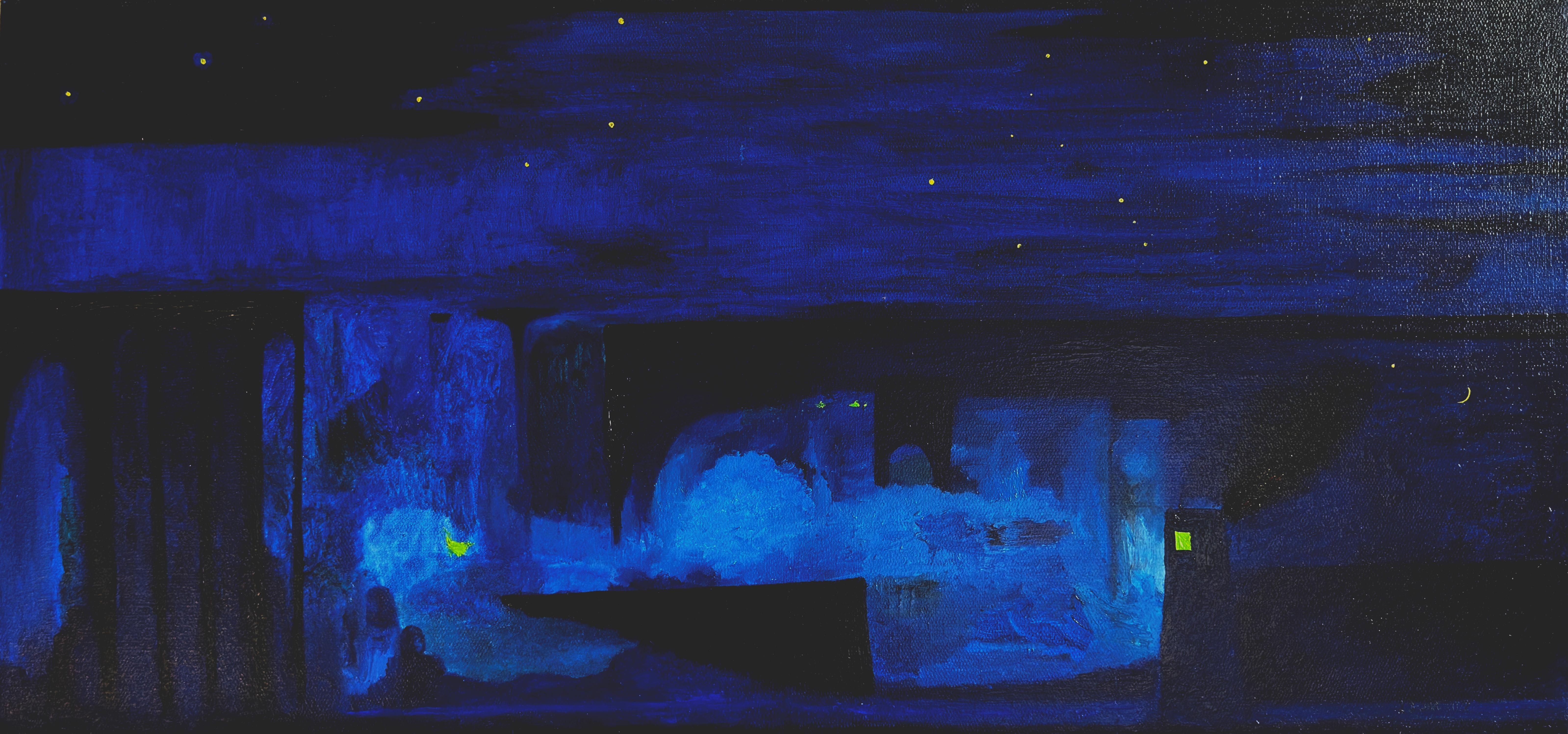 Zeitgenössische georgische Kunst von Mikheil Arbolishvili - Night