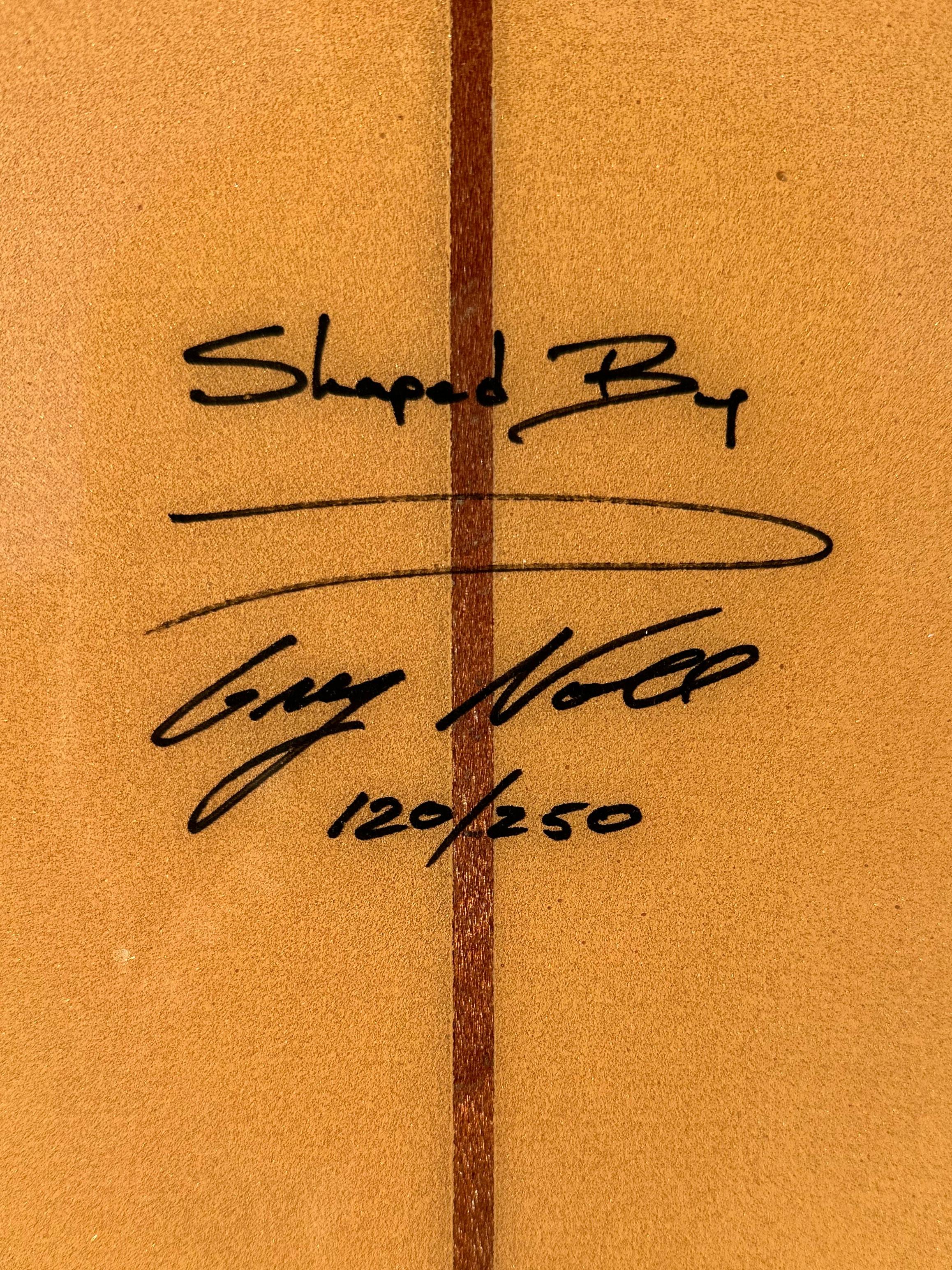 Miki Dora Da Cat Signed Surfboard shaped by Greg Noll (1998) 3