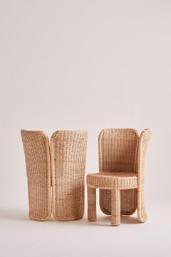 Sedia da pranzo in rattan naturale Miki di Heaps & Woods