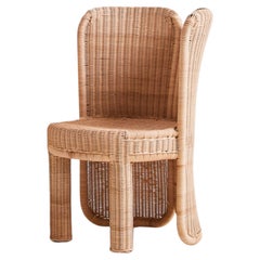 Sedia da pranzo in rattan naturale Miki di Heaps & Woods