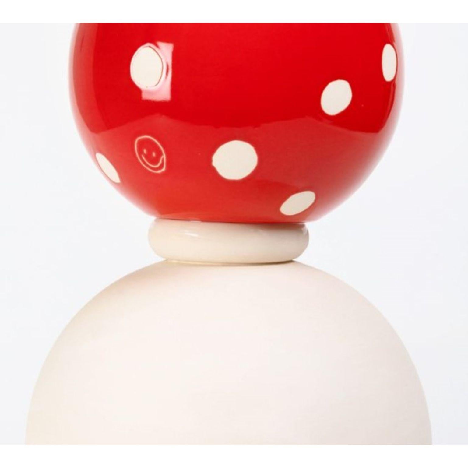 Miki Pop Ceramic Sculpture, Mushroom by Malwina Konopacka In New Condition For Sale In Geneve, CH
