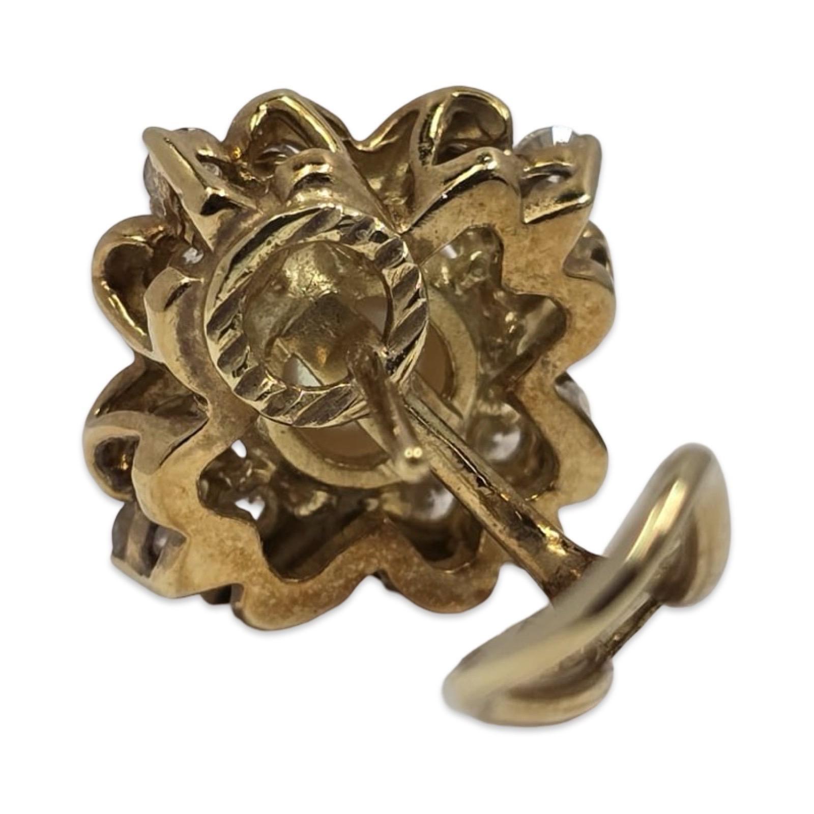 Orecchini con perle e diamanti in oro 18K di Mikimoto, 2,40ctw, perle da 8,7mm in vendita 9