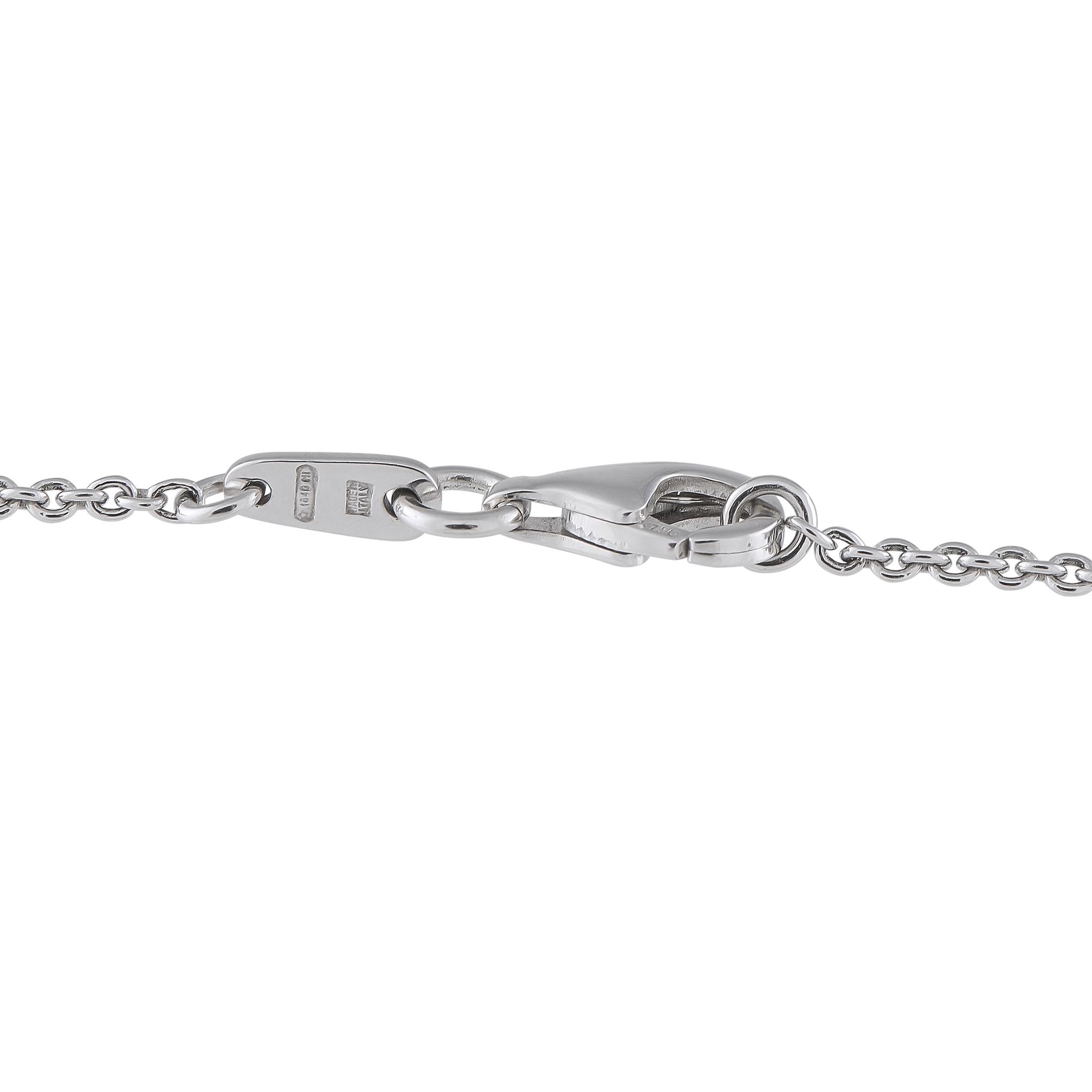 Round Cut Mikimoto 18K White Gold 3.16ct Diamond and South Sea Pearl Necklace For Sale