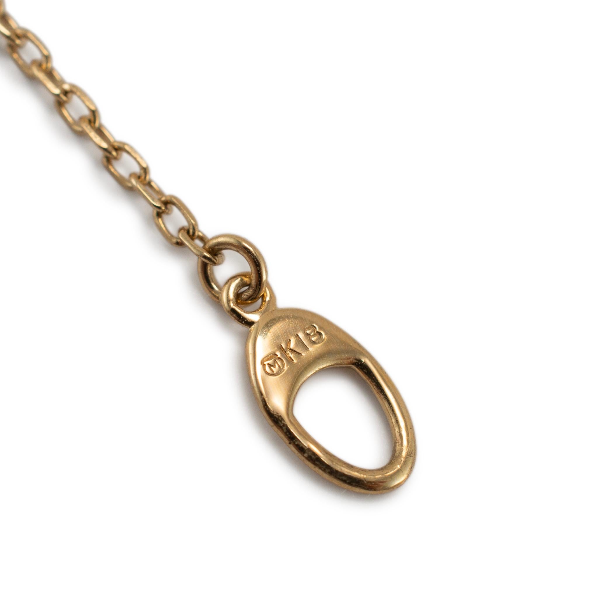 Mikimoto Pulsera de oro amarillo de 18 quilates con diamantes y perlas Akoya en venta 1