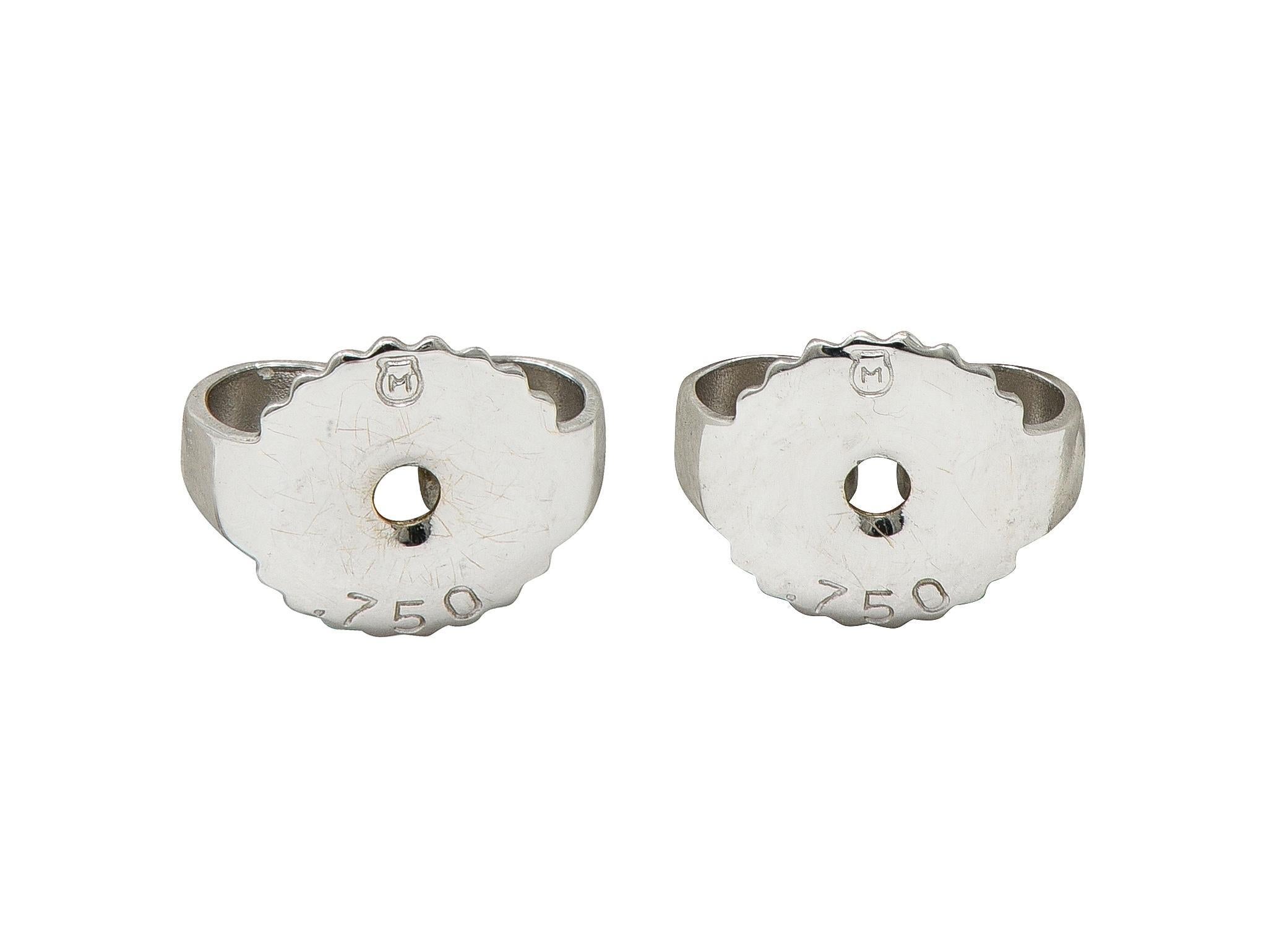 Orecchini a goccia in oro bianco 18 carati con diamanti e perle nere dei mari del sud di Mikimoto del 2000 in vendita 1