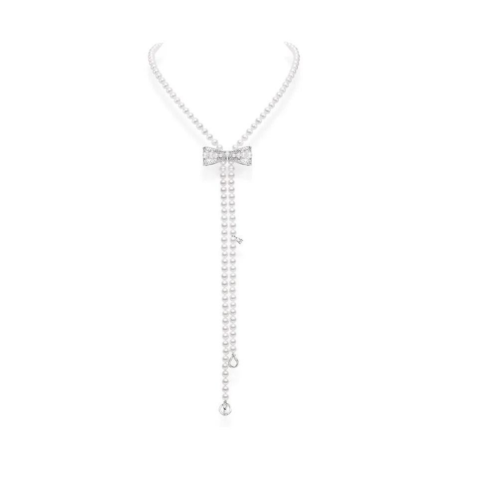 Mikimoto Akoya Umwandelbares Set aus Halskette und Verzierung MZQ10037ADXW im Zustand „Neu“ im Angebot in Wilmington, DE