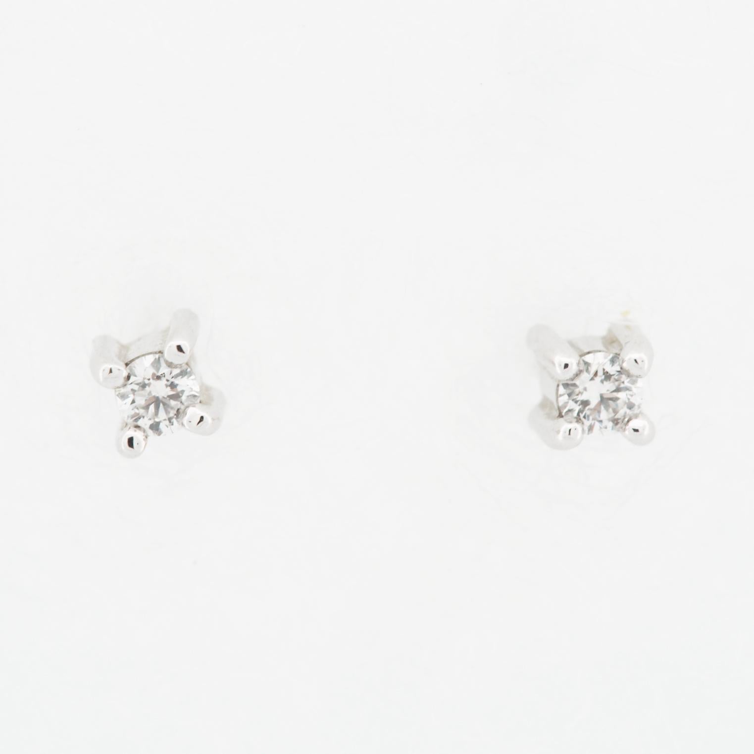 Mikimoto 5 mm Akoya Pearl & Diamond Post Earrings 18k White Gold 1