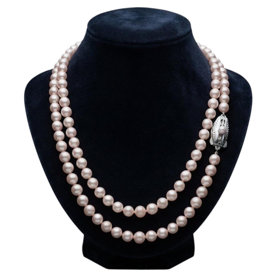 Pre-owned Mikimoto 5.5-6mm Akoya Pearl Long Strand Necklace In Multiple