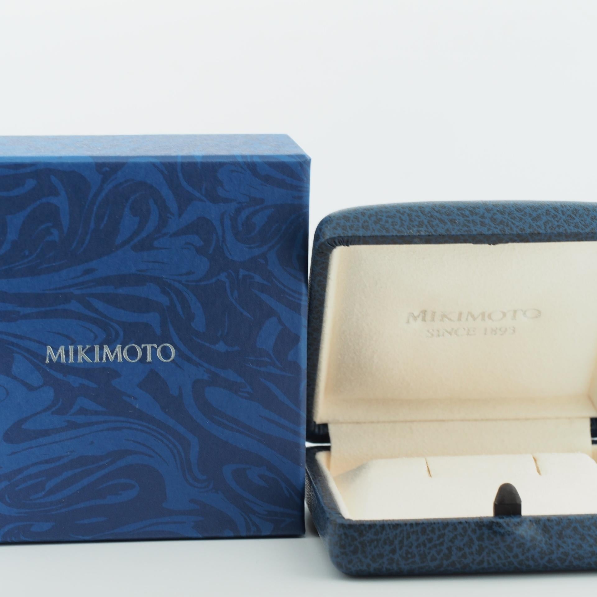 Mikimoto 6 mm Akoya Pearl Post Earrings 18k White Gold 4