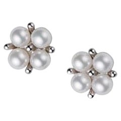 Mikimoto Akoya Cultured Pearl Earrings in White Gold MEQ10071AXXW