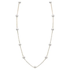 Mikimoto Akoya-Zuchtperlen-Halskette aus 18k Gelbgold PCQ158LK