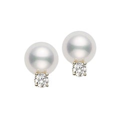 Mikimoto Akoya Cultured Pearl Stud Earrings PES702DK