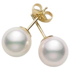 Mikimoto Akoya Clous de chevalière en perles de culture PES703K