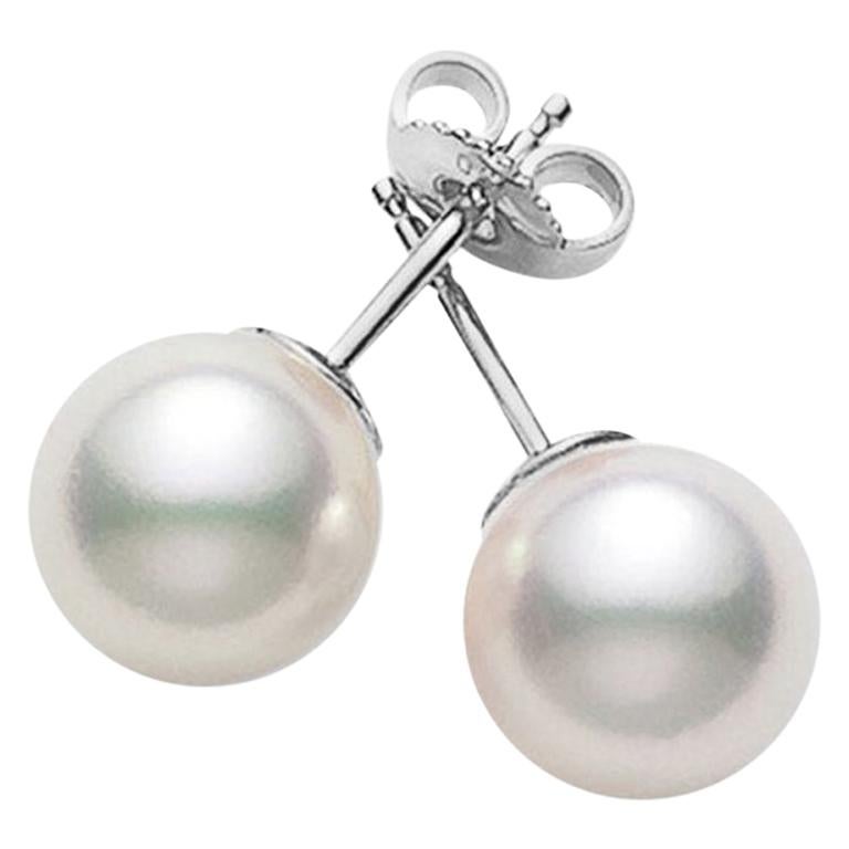 Mikimoto Akoya Cultured Pearl Stud PES752W