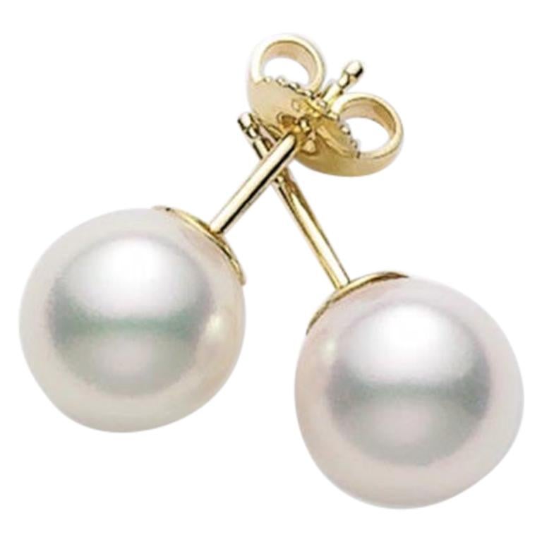 Mikimoto - Clous de chevalière Akoya en perles de culture PES753K en vente