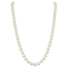 Mikimoto Akoya Cultured Pearl Yellow Gold Necklace