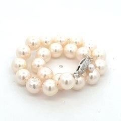 Mikimoto Akoya Pearl Bracelet 6.75" 7 mm Sterling Silver Estate