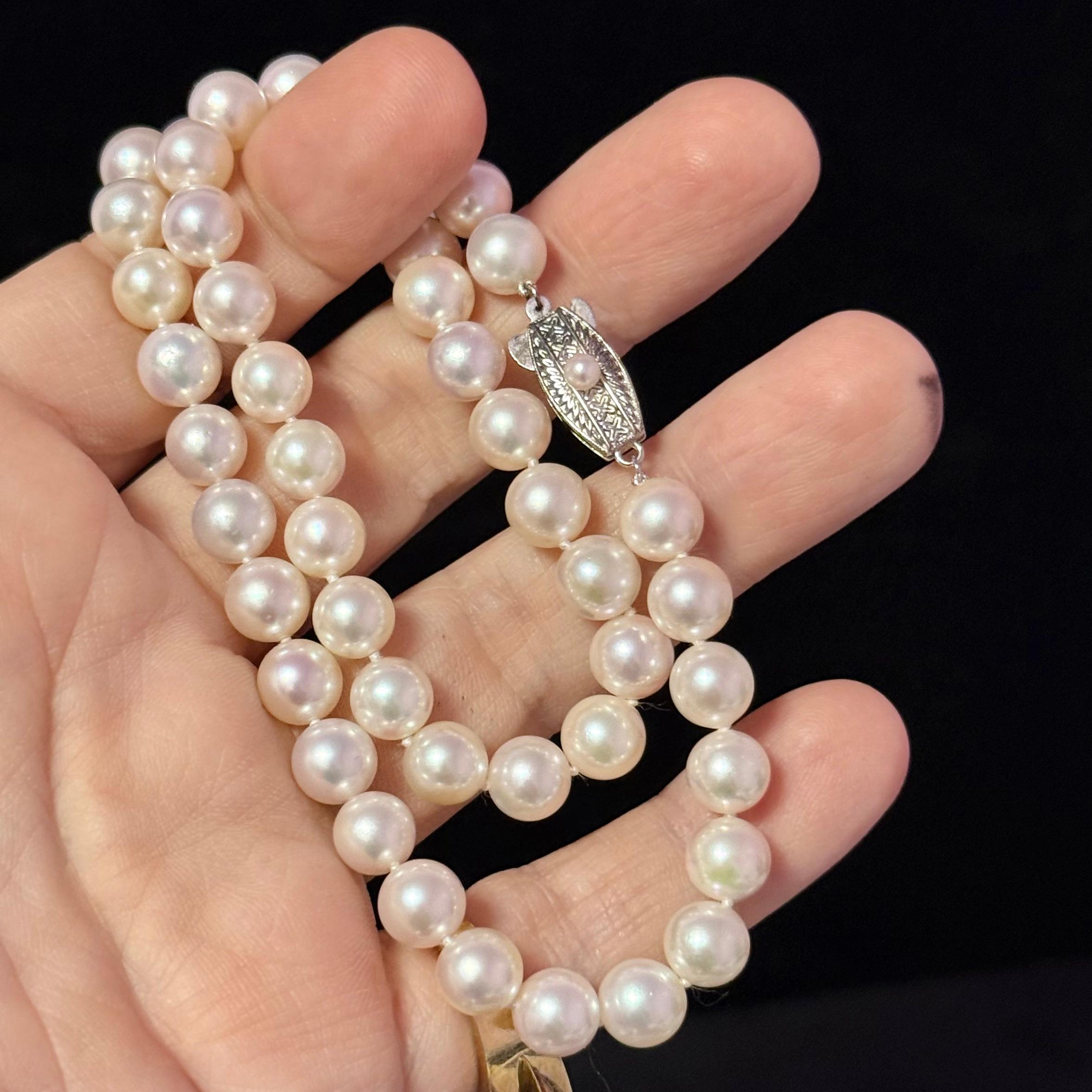 Mikimoto Akoya Pearl Necklace 17