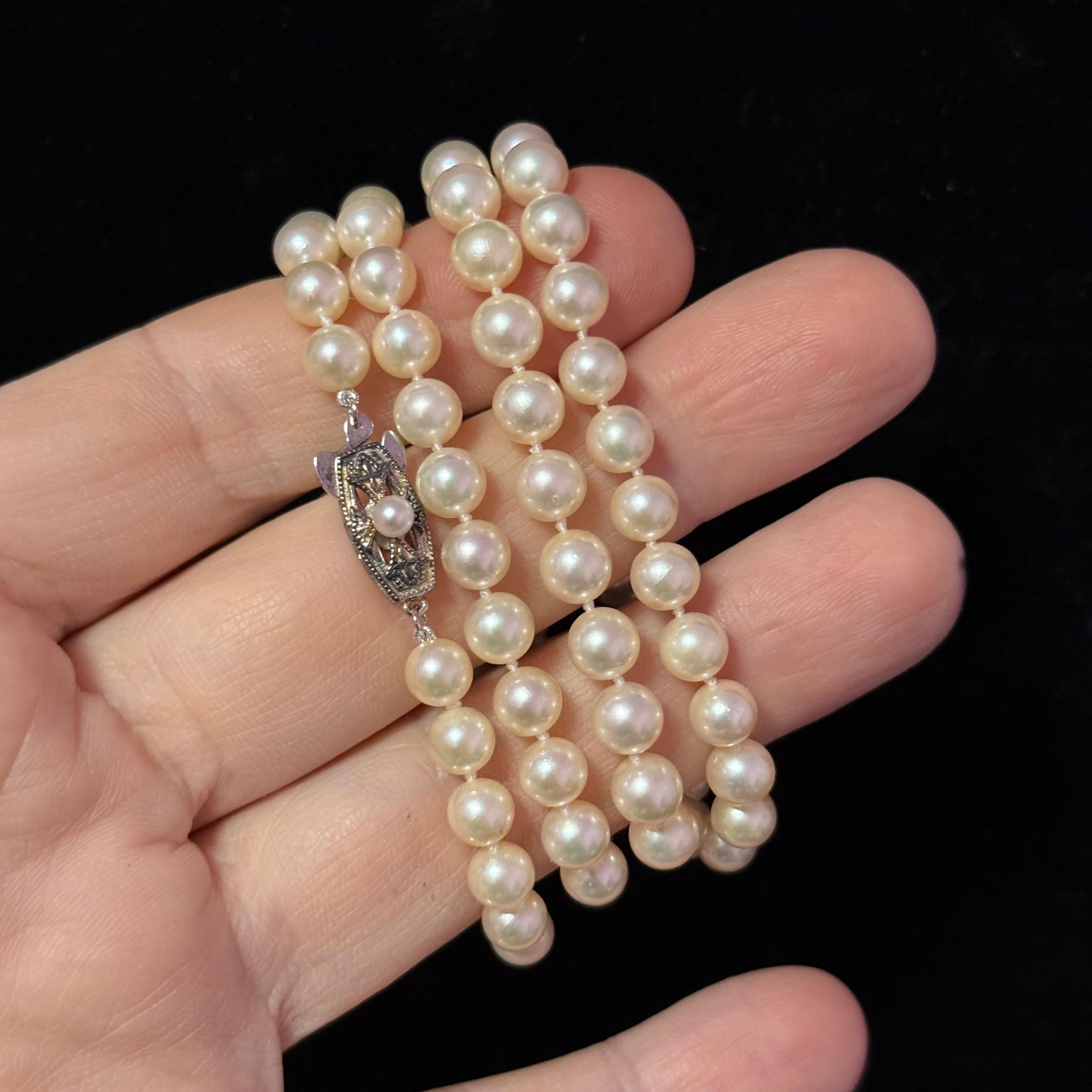 Mikimoto Akoya Pearl Necklace 25
