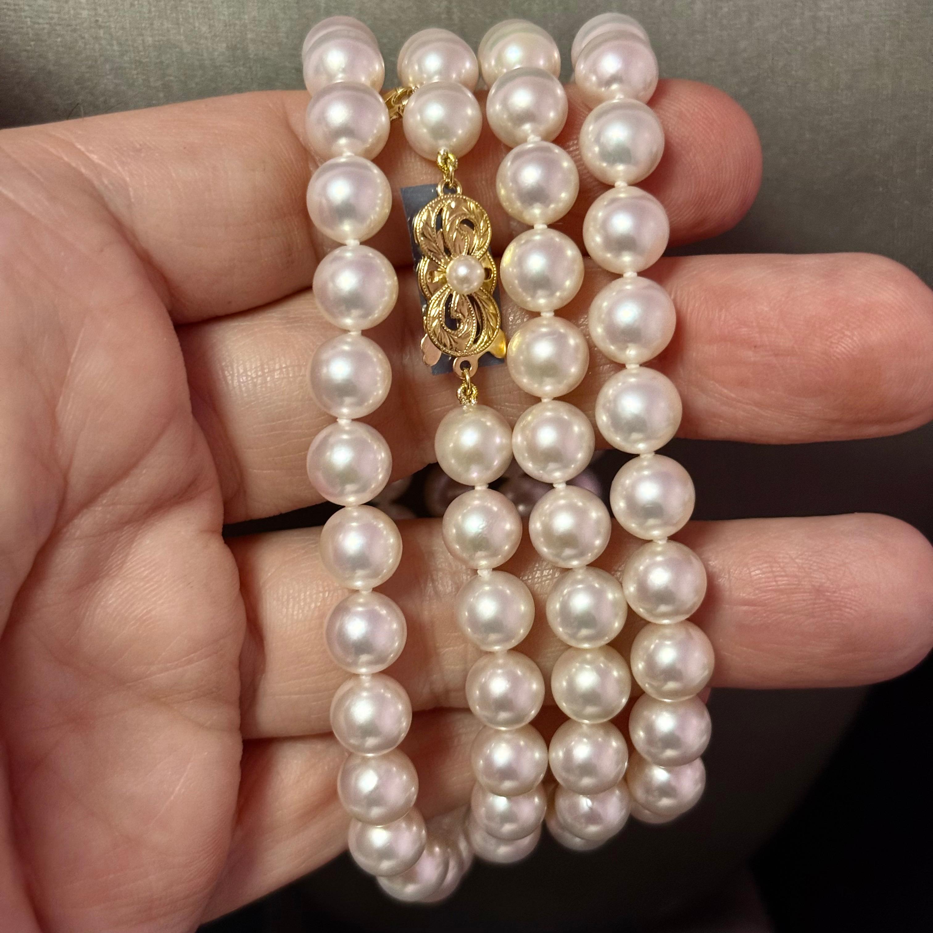 Mikimoto Akoya Collier de perles 34