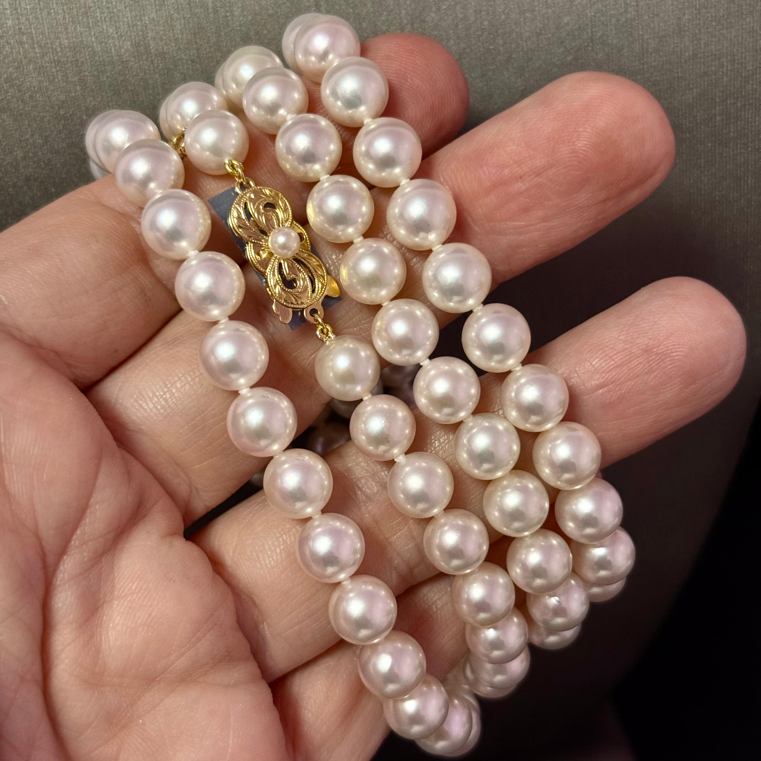 Mikimoto Akoya Collier de perles 34
