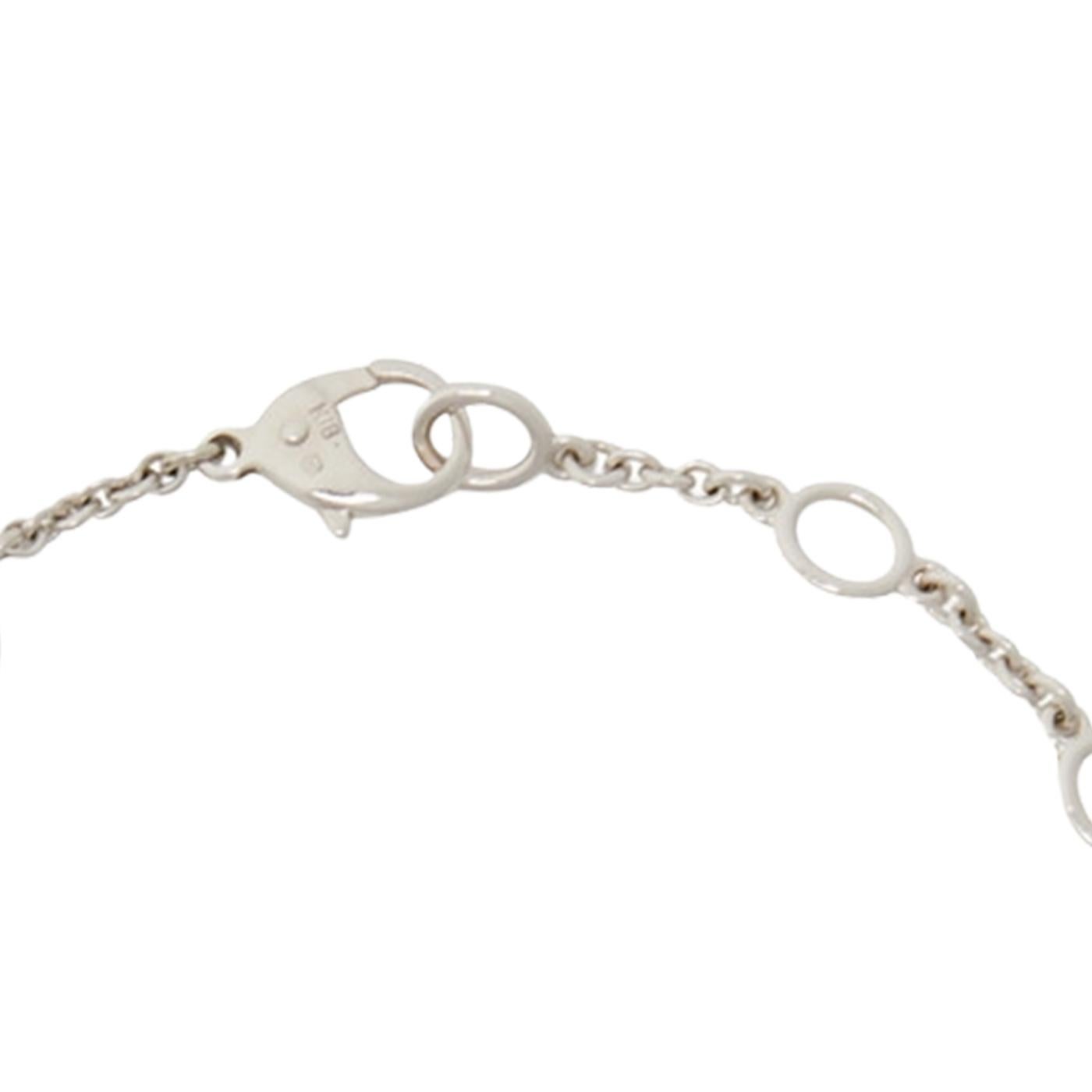 Mikimoto Pulsera barroca de cadena de perlas 7 perlas negras del Mar del Sur Oro blanco de 18 quilates en Excelente estado para la venta en Aventura, FL