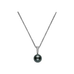 Mikimoto Black South Sea Cultured Pearl Pendant PPA404BDW