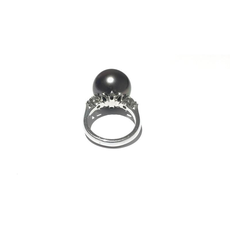 mikimoto black pearl ring