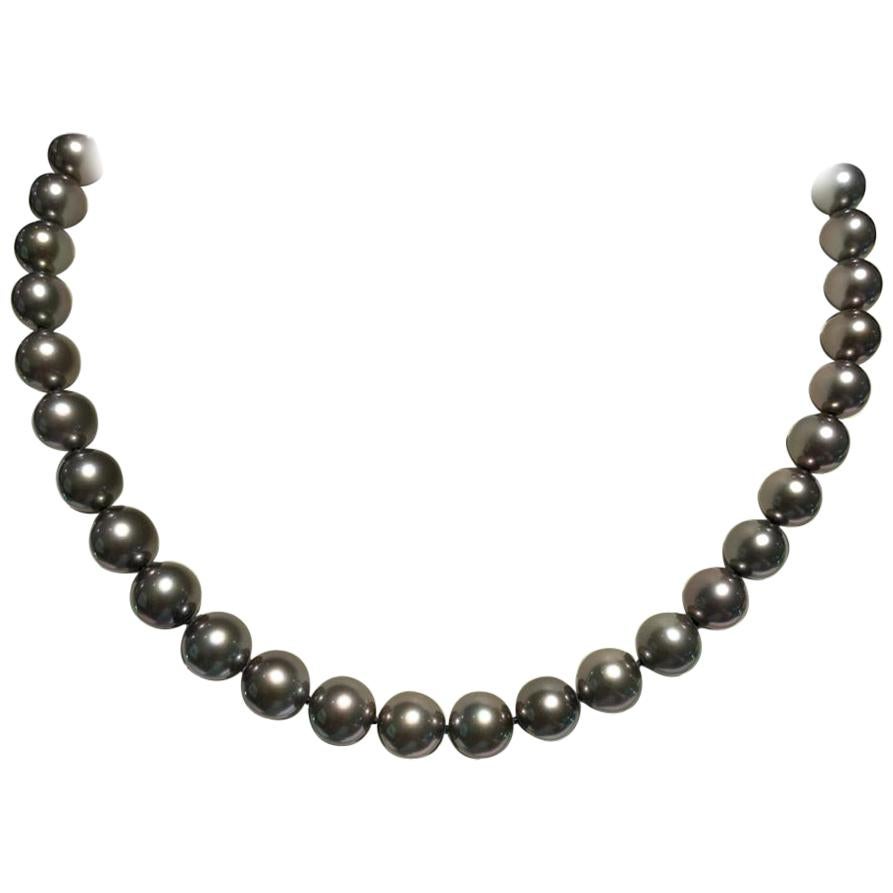 Mikimoto Black South Sea Pearl Necklace